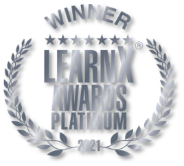 learnX awards platinum silver logo
