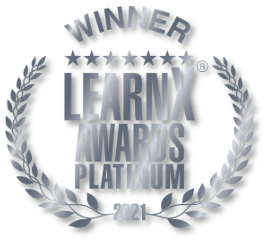 learnX awards platinum silver logo